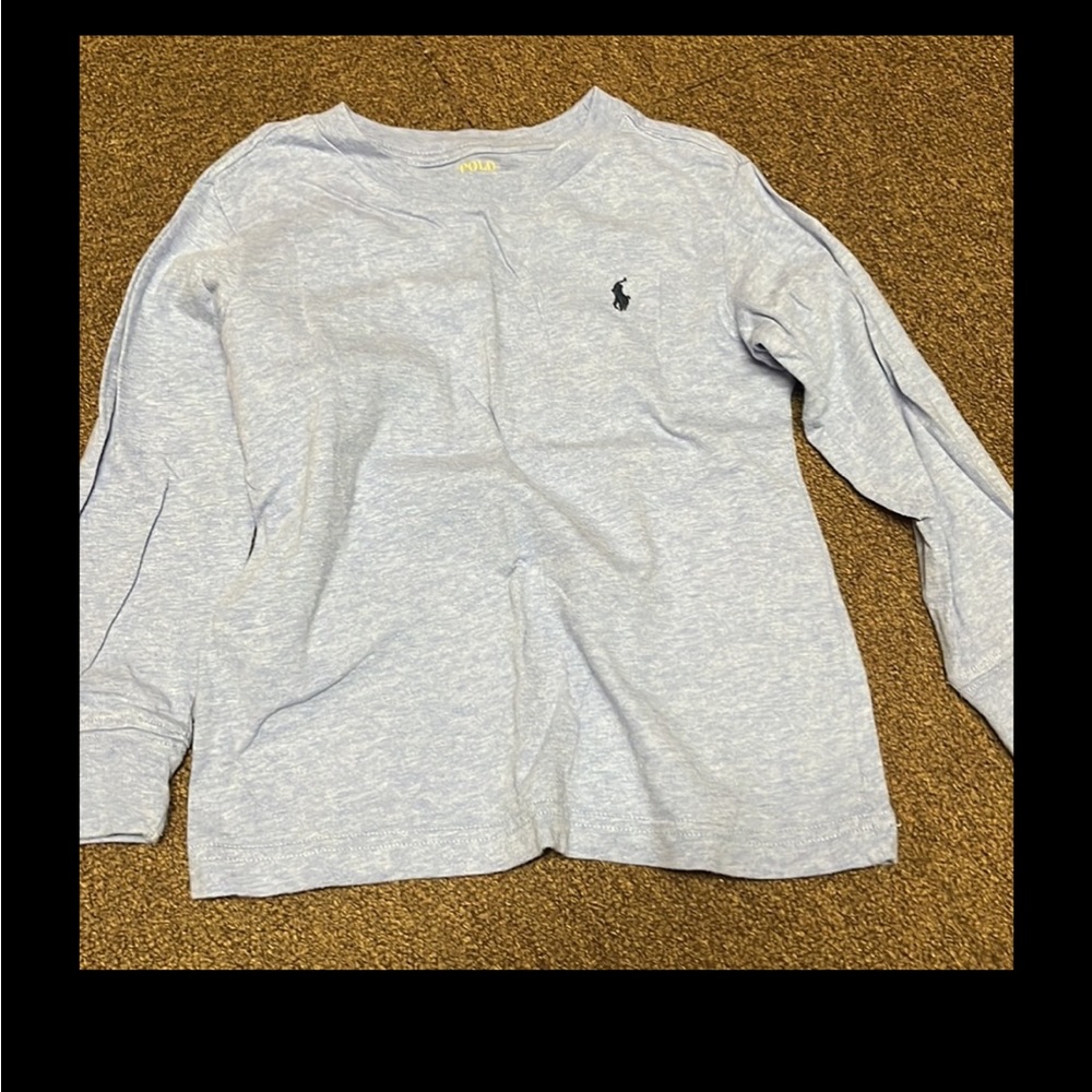 Ralph Lauren polo long sleeve tshirt light blue size 3t